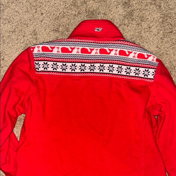 Vineyard Vines 1/4 quarter zip sweatshirt with sweater inset whale small s - Picture 15 of 17